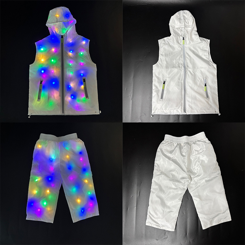 Glowing Vest Jacket Costumes H - Men'S Fashion Light Jacket 评论和价格