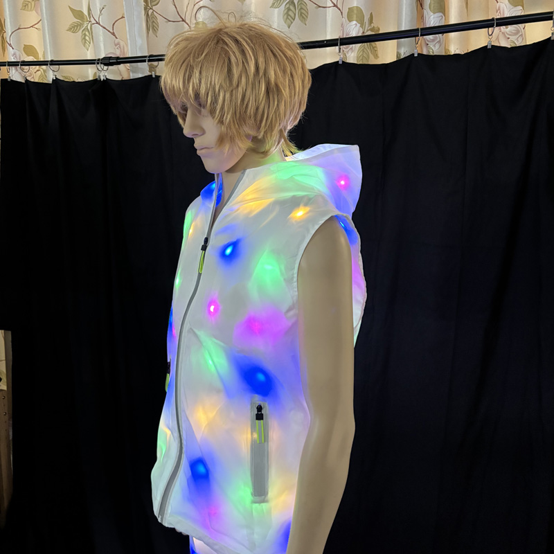 Glowing Vest Jacket Costumes H - Men'S Fashion Light Jacket 评论和价格