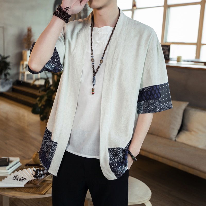 Japanese Kimono Men Cardigan S - Mens Fashion Jumpers 评论和价格
