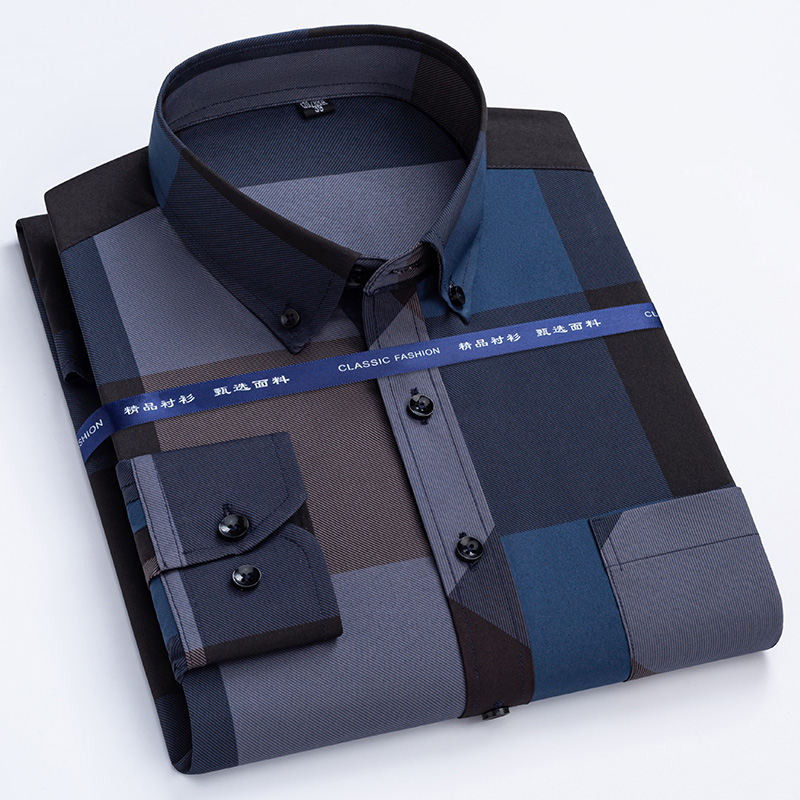 Men's Dress Shirts Spring Autu - Dress Shirt Non-Iron 评论和价格