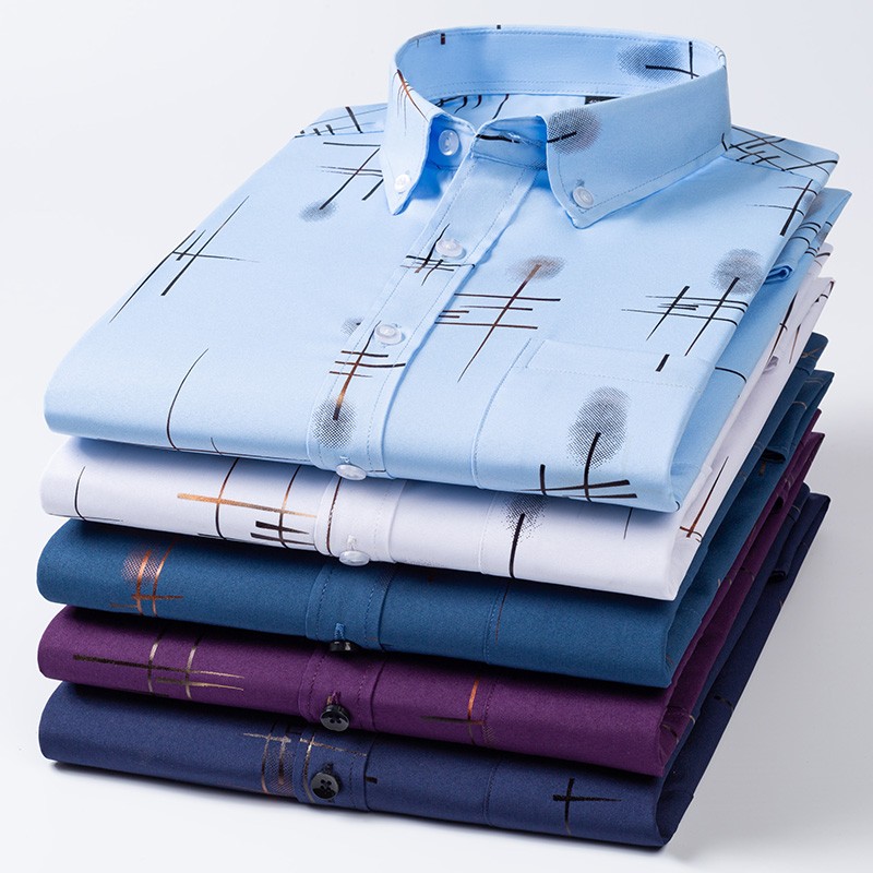 Men's Dress Shirts Spring Autu - Dress Shirt Non-Iron 评论和价格