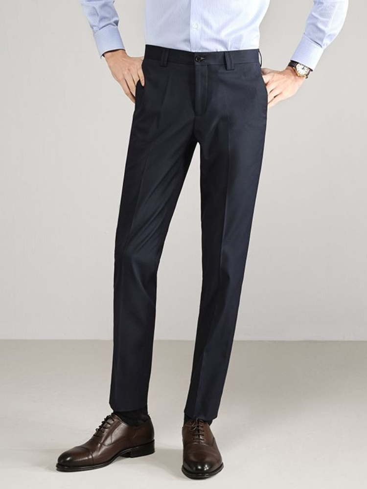Men's Spring Summer Slim Fit B - Formal Trouser Stretch 评论和价格