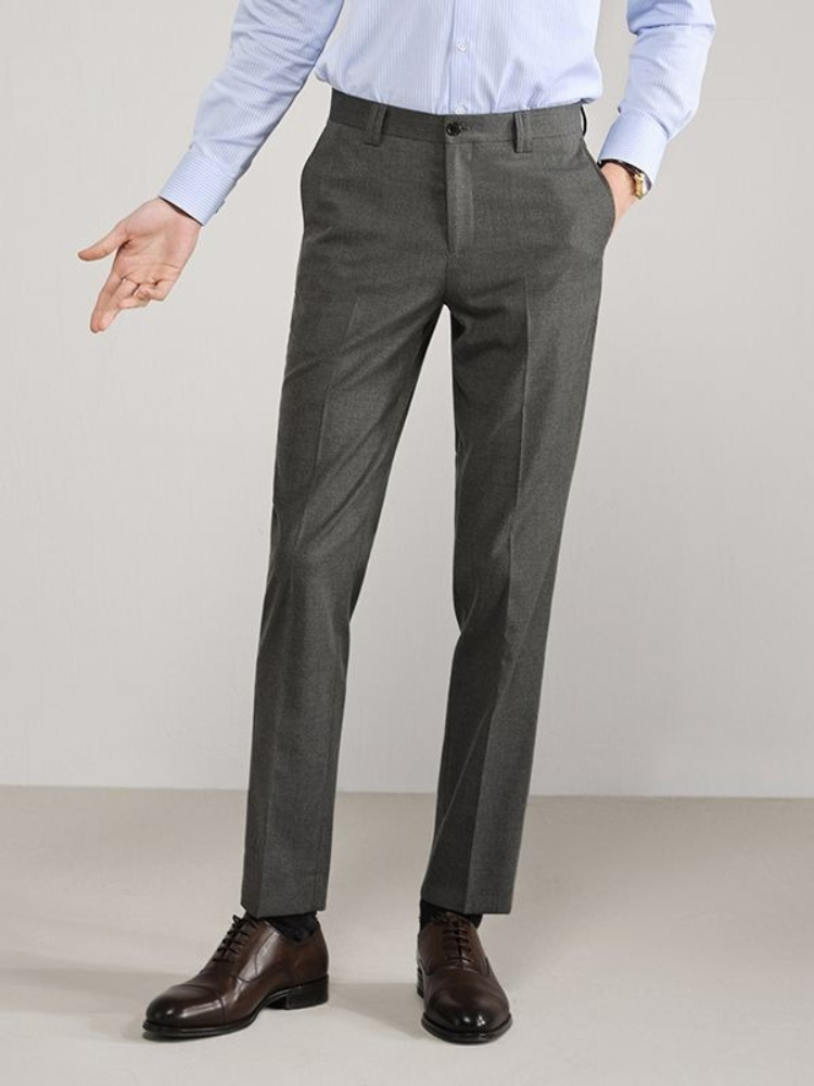 Men's Spring Summer Slim Fit B - Formal Trouser Stretch 评论和价格
