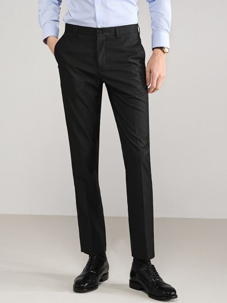 Men's Spring Summer Slim Fit B - Formal Trouser Stretch 评论和价格